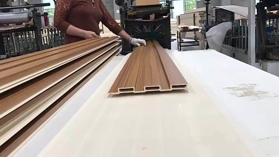 پانل دیواری WPC داخلی 9 میلی متری 2.5 سانتی متری برای پس زمینه تلویزیون