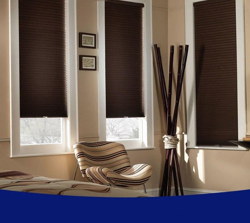 پرده های پرده شارژی کاغذی تاشو پایینی پرده های موقت پلیسه دار