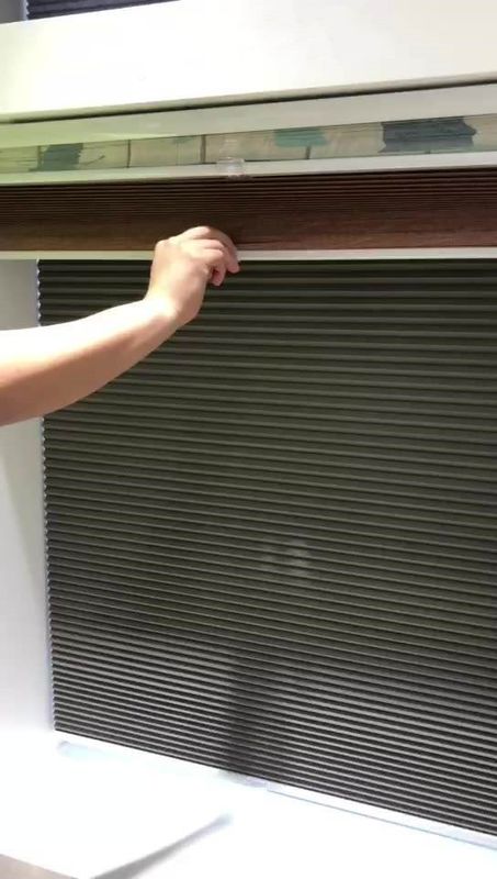 پرده های پرده شارژی کاغذی تاشو پایینی پرده های موقت پلیسه دار