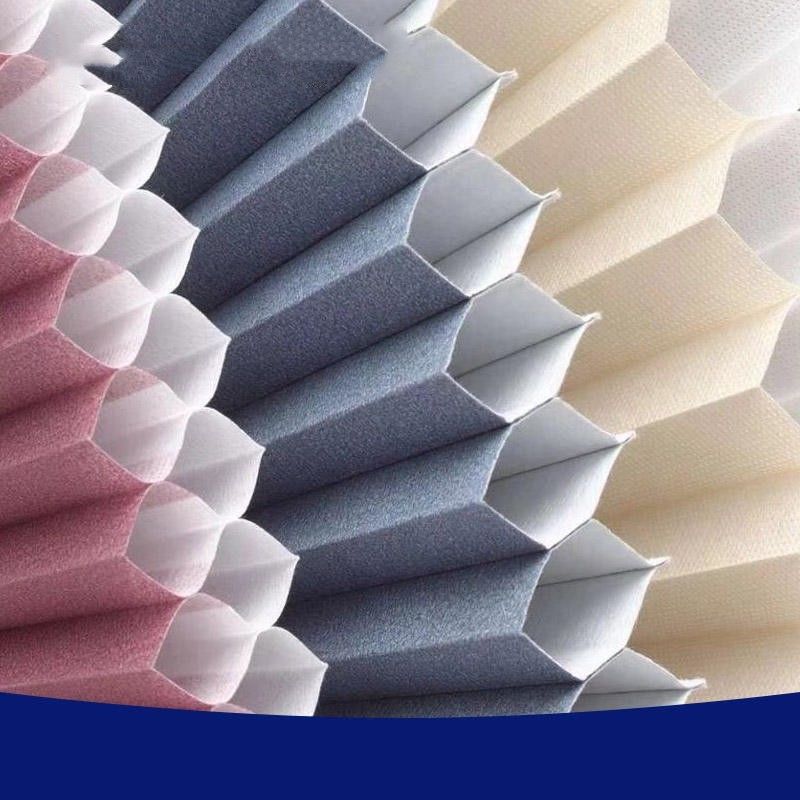 پرده های پرده شارژی کاغذی تاشو پایینی پرده های موقت پلیسه دار