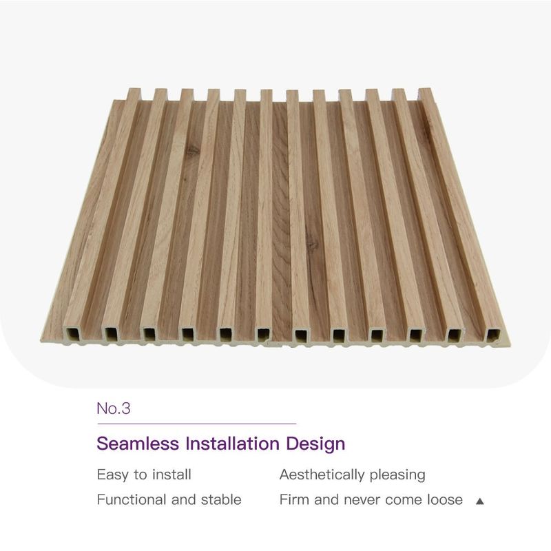 هتل های مسکونی WPC تزئینات داخلی چوبی پانل های دیواری بزرگ پانل دیواری تزئینی WPC