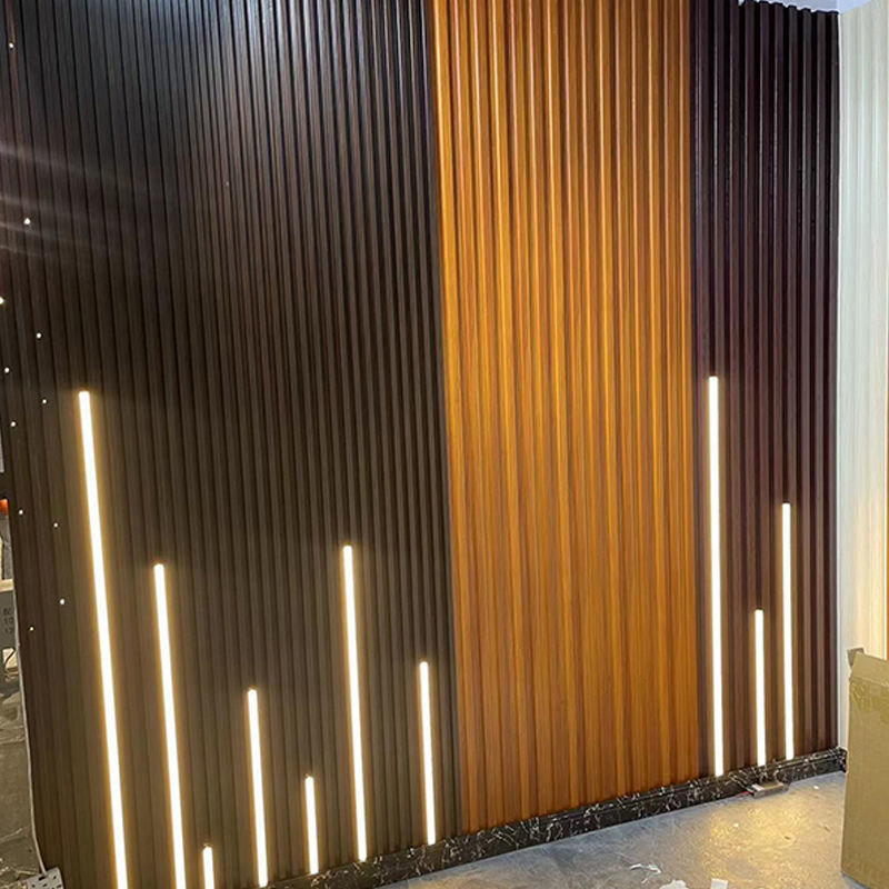 پانل دیواری رنگارنگ WPC تزئینات دیواری داخلی نصب آسان ضد خراش WPC پوشش دیواری