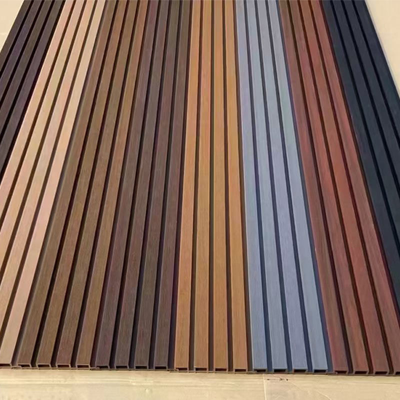 با کیفیت بالا حصار حفره ای فلوئید هم اکستروژن تزئینی چوب پلاستیک کامپوزیت Wpc پانل دیواری بیرونی پوشش