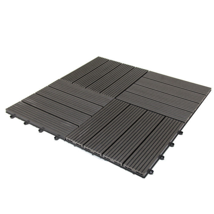 Diy Floor Wpc Outdoor Patio Tiles Decking Wood Plastic Composite Deck Tile از جنس چوبی و پلاستیکی ساخته شده است