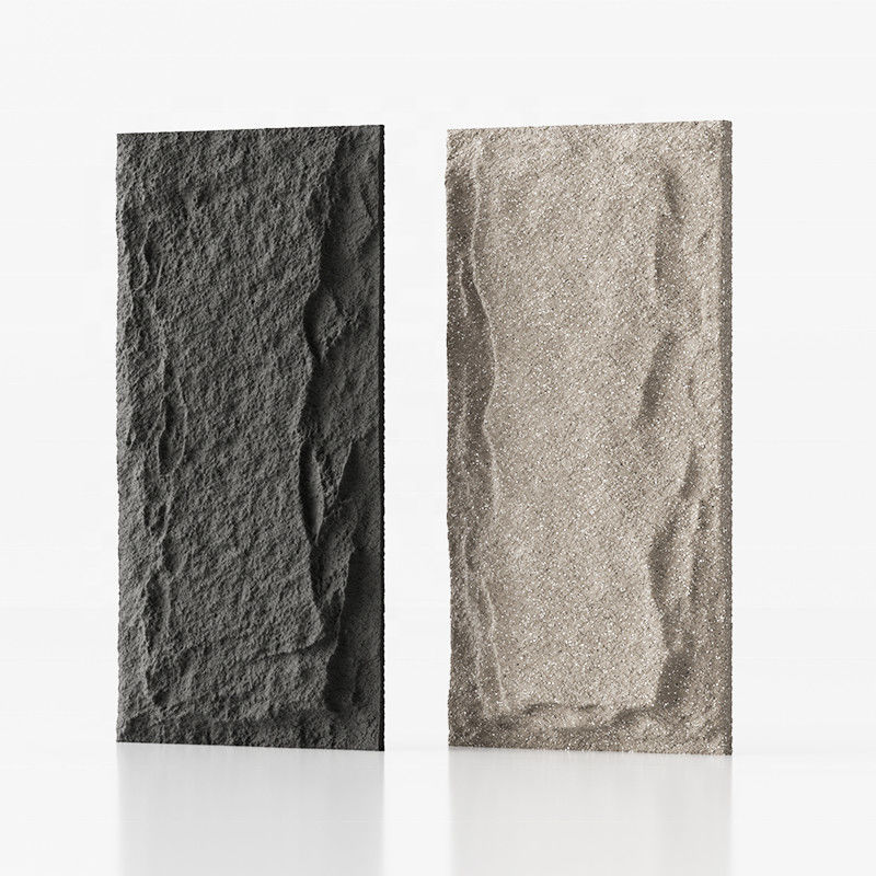 پانل دیواری سنگ مصنوعی PU پانل دیواری سنگ تزئینی 3D