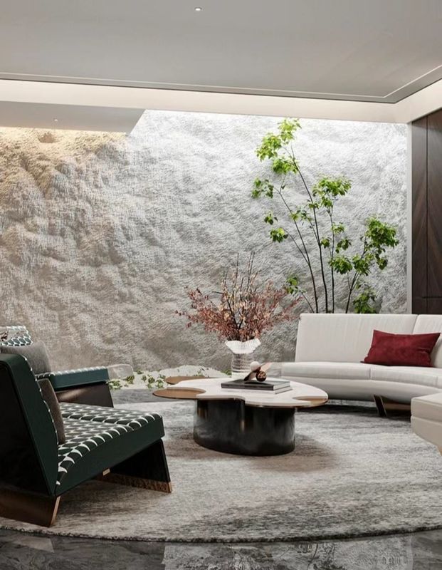 وزن سبک درب بیرونی تزئینی PU سنگ جعلی پانل سنگ پلی اورتان 3D پانل دیواری سنگ PU