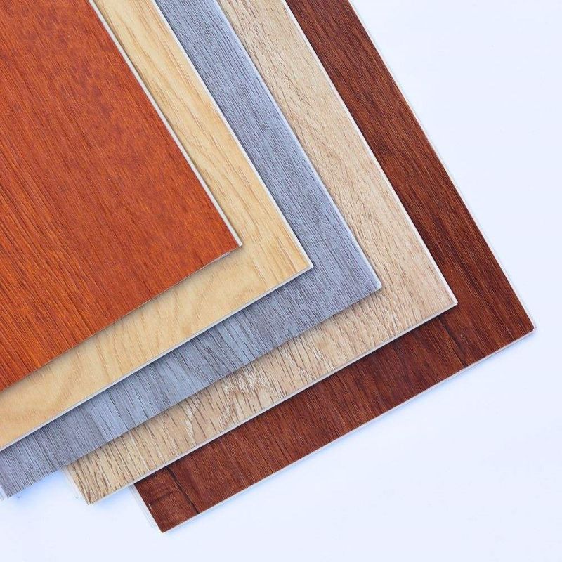 درب داخلی ضد آب 4mm دانه چوبی هسته سخت PVC پلاستکی تخت بسته بندی کلیک قفل Spc کفپوش وینیل