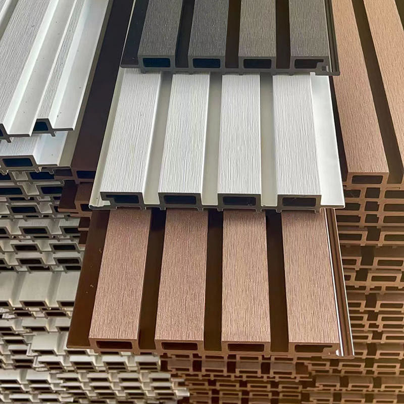 فروش مستقیم کارخانه با کیفیت بالا پانل دیواری بیرونی ضد آب هم اکستروژن Wpc پوشش دیواری برای دکوراسیون دیواری خارجی