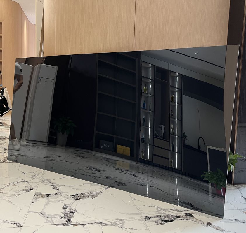 فضای داخلی بامبو فیبر زغال سنگ چوب فلش فلزی بافت جامد آینه های دیواری PVC