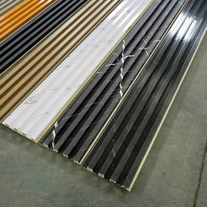 کیفیت بالا چوب پلاستیک کامپوزیت تزئینی داخلی تزئینی 3D ضد آب Wpc پوشش دیواری خارجی