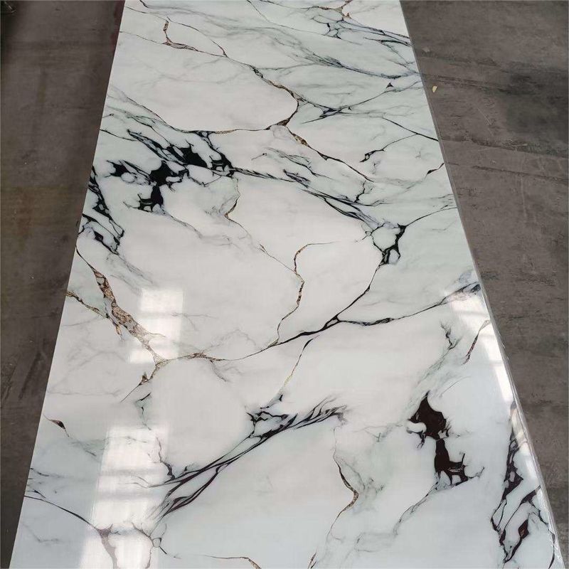 4x8 ضد آب UV PVC برگه مرمر بهترین فروش 1220 * 2800 * 3mm عرضه کارخانه با طرح های متعدد
