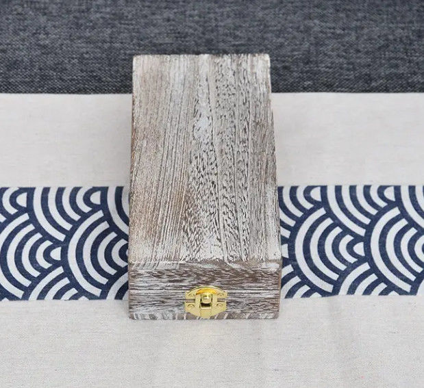 جعبه جواهرات چوبی جامد با رنگ های مختلف برای ذخیره هدیه