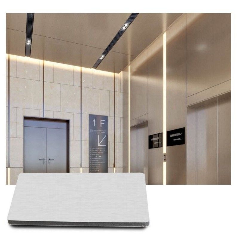 ورق های دیگر پانل های تزئینی پوششی داخلی متلی ترکیبی دانه بامبو فیبر زغال سنگ دیوار برای دفتر