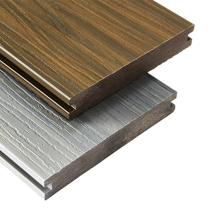 کف عرشه ضد آب اروپایی WPC فرش حفره ای فرش کامپوزیت فرش استفاده در خارج از منزل چوب برش شده پلاستیک کامپوزیت