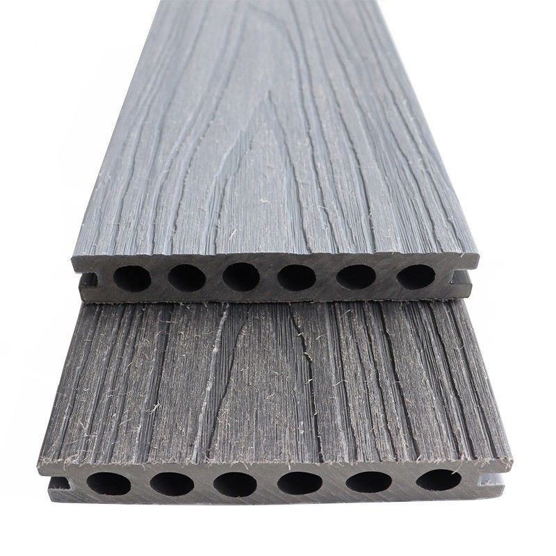 UV-مستحکم بیرونی جامد ضد آب چوبی با قدرت بالا CE گواهینامه WPC چوب پلاستیک کامپوزیت کفپوش دو رنگ