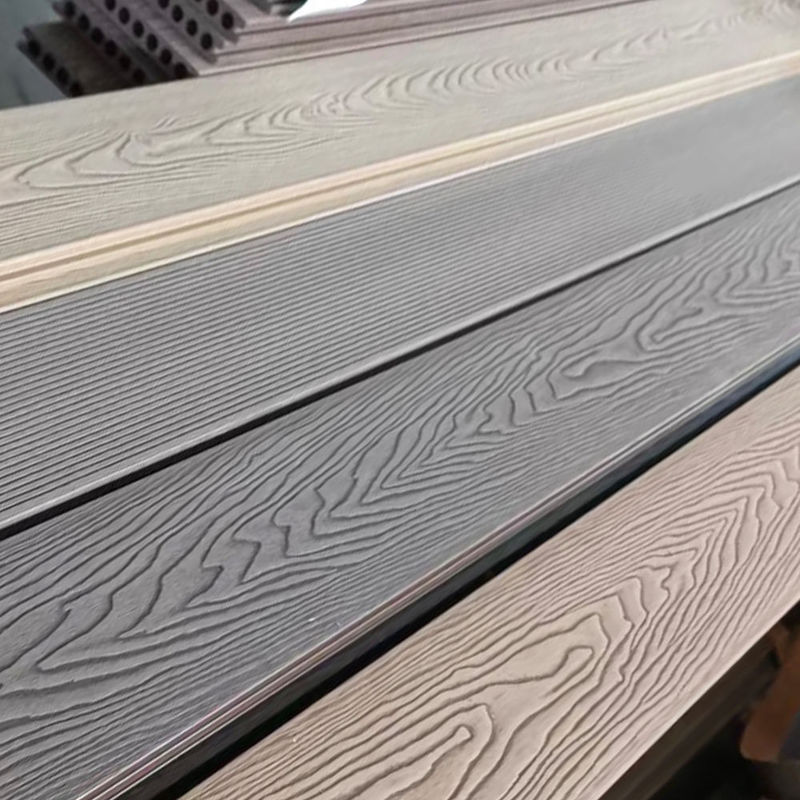 WPC Decking Board مواد ضد آب چوب پلاستیک کامپوزیت کفپوش تیک و PVC کاشی های بیرونی مربع