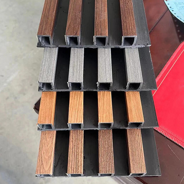 پانل چربی دیواری داخلی PVC WPC دکور 3D پانل دیواری WPC برای طراحی بامبو هتل داخلی