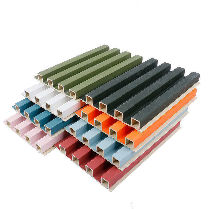 پانل های داخلی شیاردار تزئینی پی وی سی سه بعدی، کامپوزیت چوب، پانل های شیاردار WPC، روکش دیوار، حفاظت از آتش برای نیاز مشتری