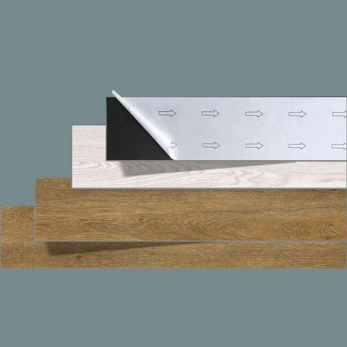 کفپوش پی وی سی ضد آب خود چسب، چسباندن کفپوش وینیل DIY برای دکوراسیون داخلی در ساختمان اداری