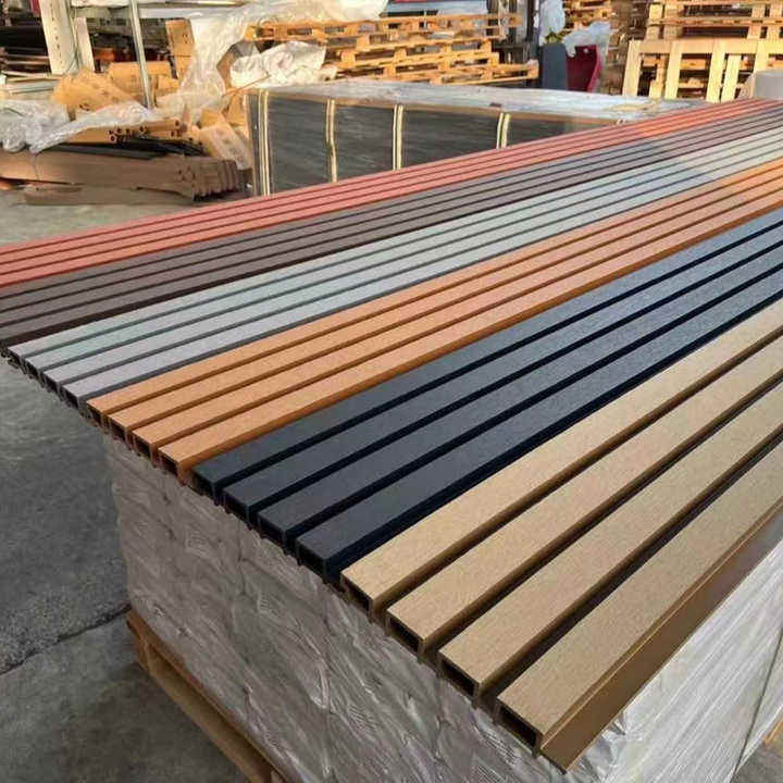 پانل های هم اکستروزیونی خارجی پانل دیواری تزئینات داخلی PVC پنل ضد آب کامپوزیت WPC پوشش دیواری