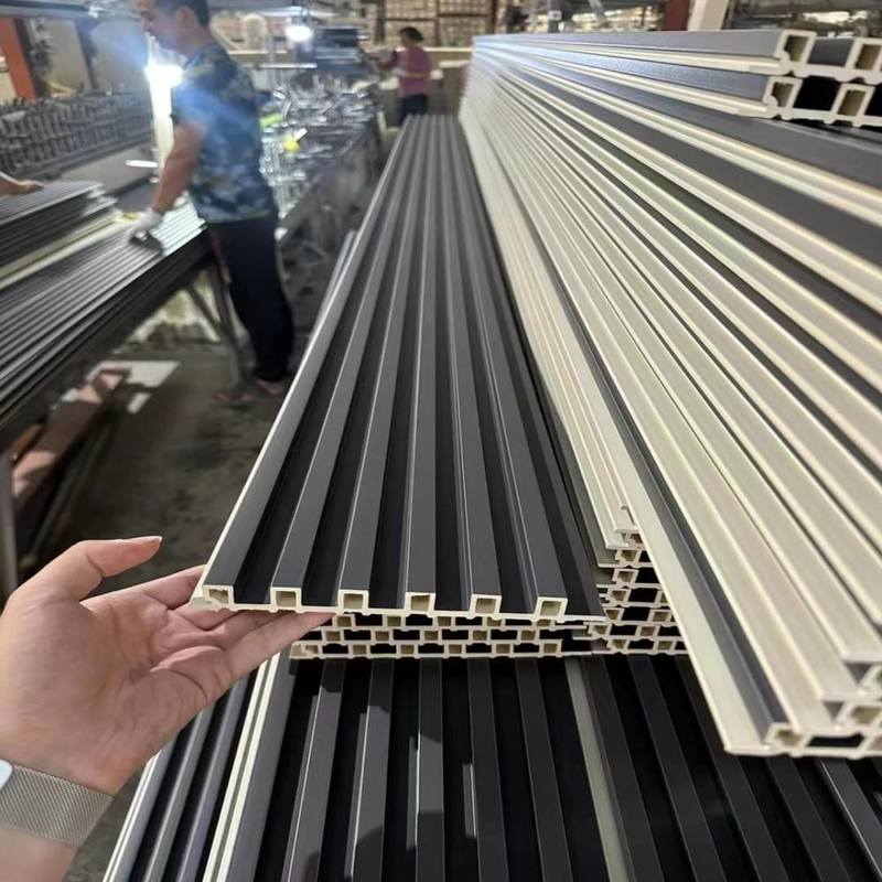 پانل دیواری کامپوزیت چوب پلاستیک مدرن WPC برای فضای داخلی حمام جایگزین PVC