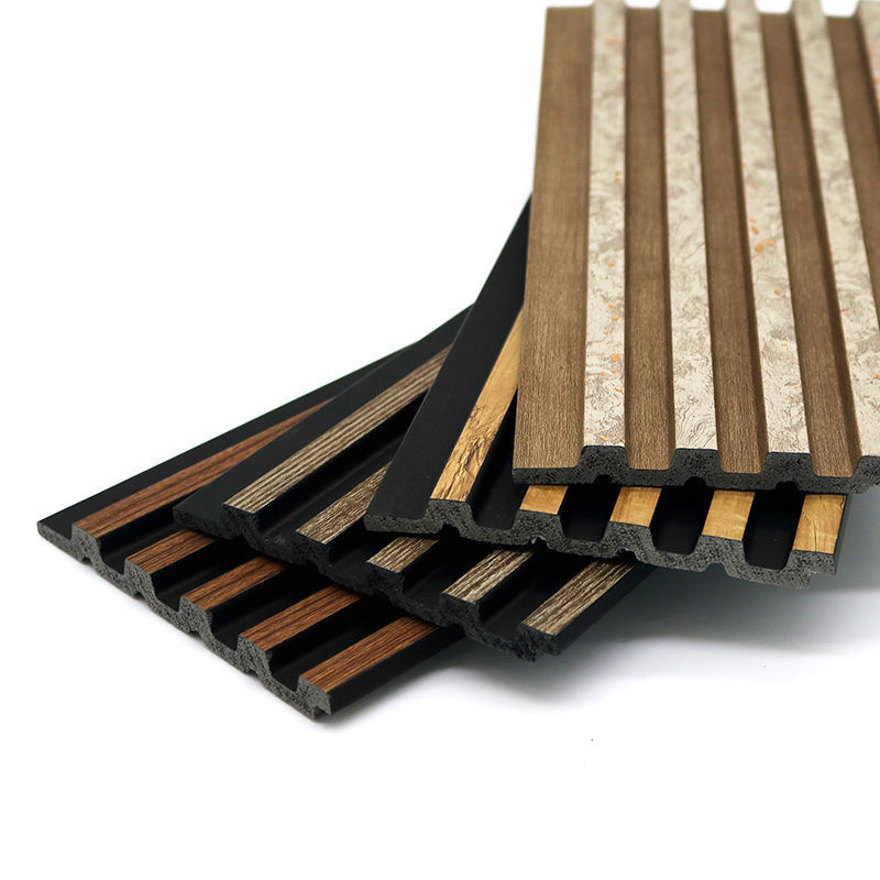 In Stock Promotion Design Easy to Install Wood 3d Slat Wall Ps Wall Panels Waterproof Interior Decoration