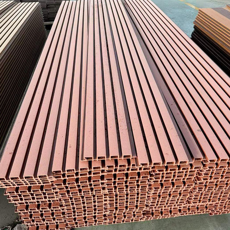 پوشش دیواری ضد آب WPC بیرونی پنل دیواری ترکیبی PVC پنل دیواری چوبی پنل دیواری فلوئید خارجی