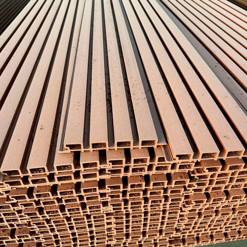 پوشش دیواری ضد آب WPC بیرونی پنل دیواری ترکیبی PVC پنل دیواری چوبی پنل دیواری فلوئید خارجی