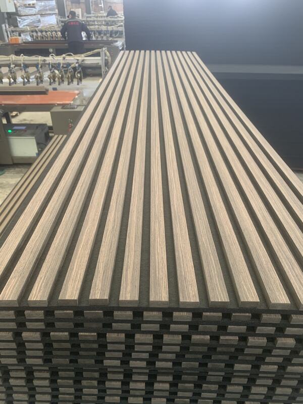 فروش داغ پانل های آکوستیک چوبی صفحه دیواری فلوت خانه دکوراسیون داخلی صفحه دیواری ضد صدا