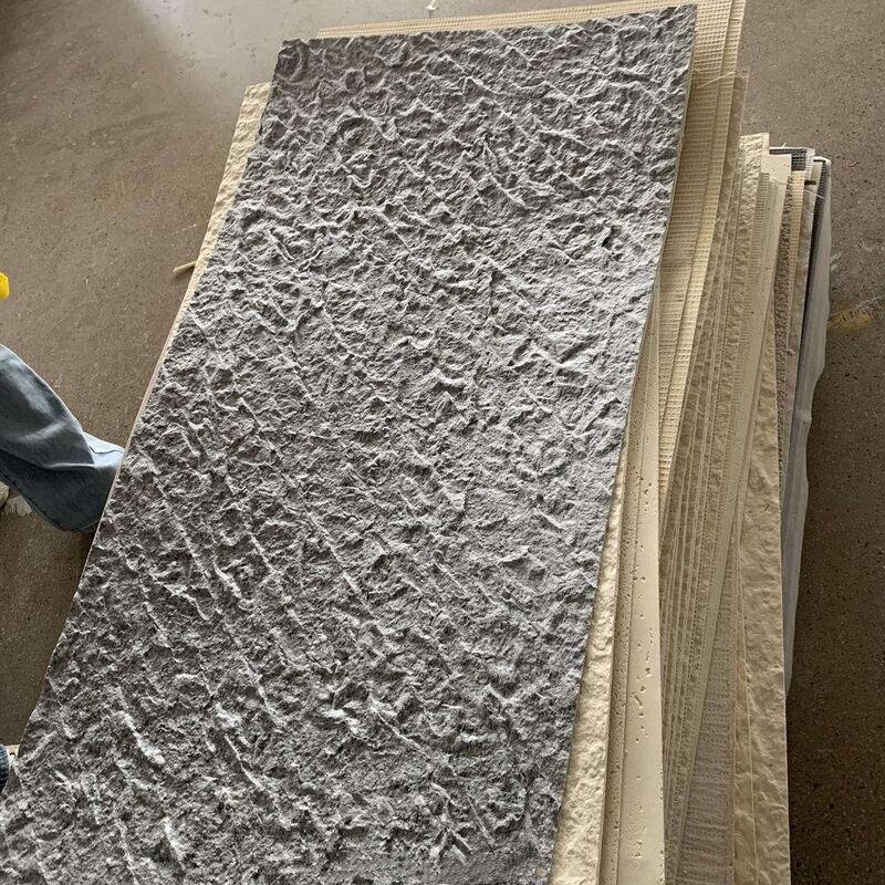 طراحی مدرن بافت بافت MCM سنگ نرم پانل پوشش دیواری انعطاف پذیر صفحه بزرگ برای تزئین دیوار خارجی و داخلی