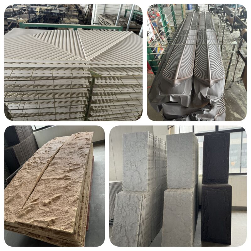 فروش مستقیم کارخانه پانل دیواری سنگ سنگ سنگ مدرن مصنوعی ضد آب پانل های دیواری و تخته های آسان برای جمع آوری