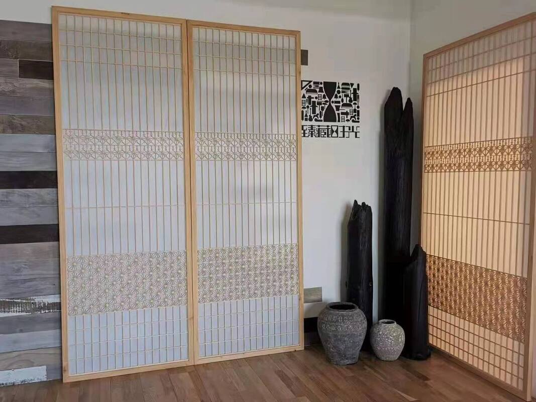 فن آوری بالا سنت ژاپنی Hinoki چوب گل تراشه یا Kumiko برای مبلمان و یا پنجره