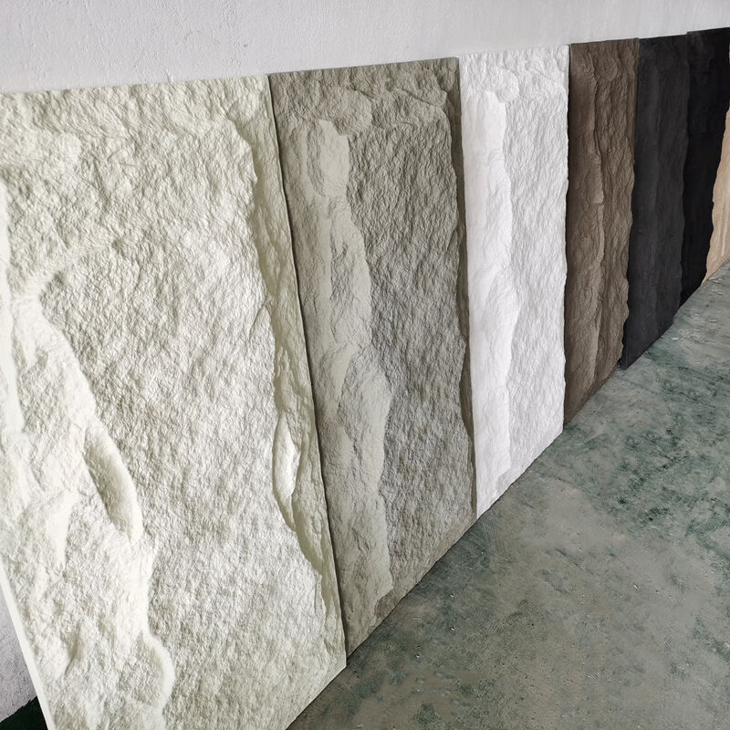 انعطاف پذیر سازگار با محیط زیست تزئینات داخلی / خارجی دیواری ضد آتش ضد آب پانل های پوشش سنگ طبیعی سنگ مصنوعی