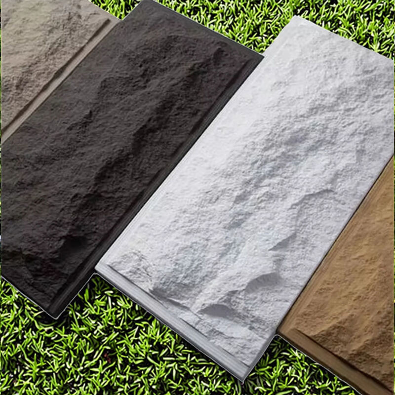 طراحی مدرن و سبک وزن، پانل دیواری سنگی تزئینی پلی اورتان PU، اسلب بزرگ برای هتل ها و استفاده داخلی، ساخت چین