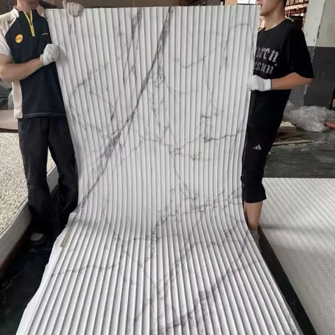 MCM Soft Series طراحی مدرن انعطاف پذیر مصنوعی سازگار با محیط زیست ضد آتش ضد آب صفحه بزرگ داخلی بیرونی دیواری تزئینات 3D