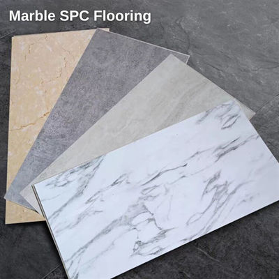 درب داخلی ضد آب 4mm دانه چوبی هسته سخت PVC پلاستکی تخت بسته بندی کلیک قفل Spc کفپوش وینیل