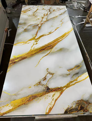 فضای داخلی بامبو فیبر زغال سنگ چوب فلش فلزی بافت جامد آینه های دیواری PVC