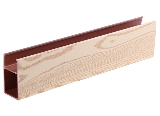 ستون های لوله ای پی وی سی توخالی مربع توخالی سازگار با محیط زیست چوب پلاستیک الوار لوله Wpc برای پارتیشن