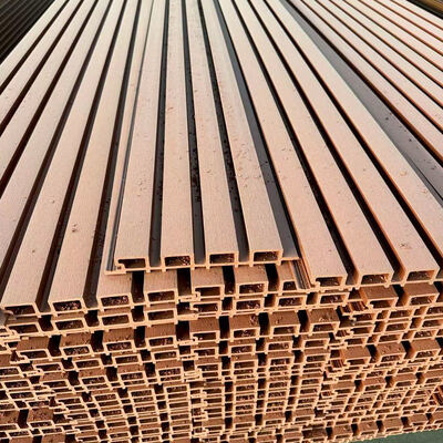 پوشش دیواری ضد آب WPC بیرونی پنل دیواری ترکیبی PVC پنل دیواری چوبی پنل دیواری فلوئید خارجی