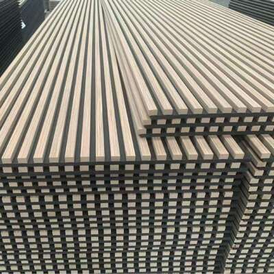 فروش داغ پانل های آکوستیک چوبی صفحه دیواری فلوت خانه دکوراسیون داخلی صفحه دیواری ضد صدا