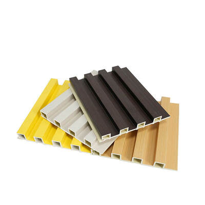 پانل بیرونی Wpc پانل دیواری چوبی پلاستیکی صفحه طراحی مدرن بیرونی پنل ترکیبی Wpc 3D پانل دیواری بیرونی