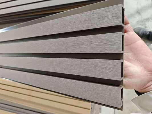 پانل دیواری جامع مدرن ضد آب WPC برای استفاده خارجی در ساختمان های تجاری - قیمت پایین